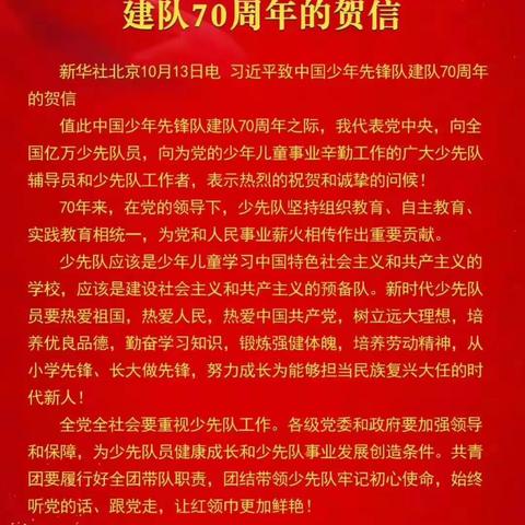 红领巾心向党  争做新时代好队员