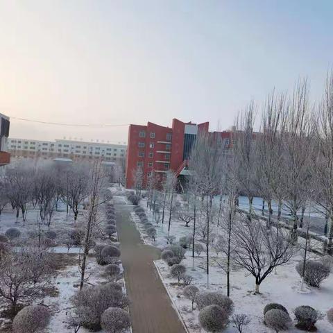 园丁心系学校  汗水融化冰雪