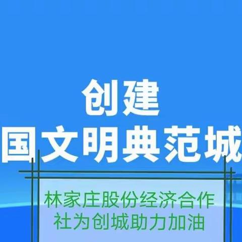 【林家庄股份经济合作社】创建全国文明典范城市我们在行动
