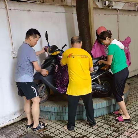 风雨同舟 携手前行——南枫小学开展抗洪抢险