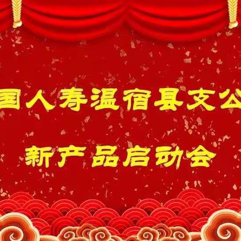 中国人寿温宿县支公司新产品启动会召开啦