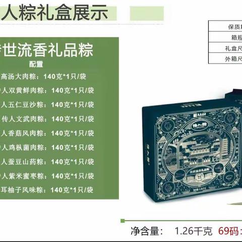 优团-2023年端午节真真老老粽子礼盒产品展示！