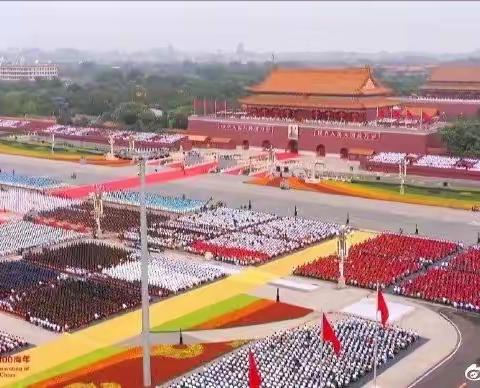 胡川镇中学全体师生庆祝建党100周年