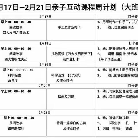 大风车幼儿园：宅家抗疫情，成长不放假第二周