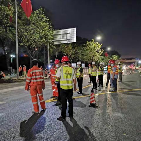 深圳黄木岗项目部顺利完成二期一阶段交通疏解