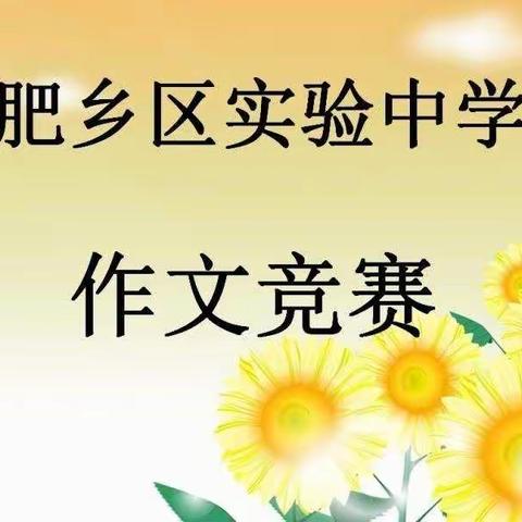 我用我笔写我心—肥乡区实验中学现场作文竞赛
