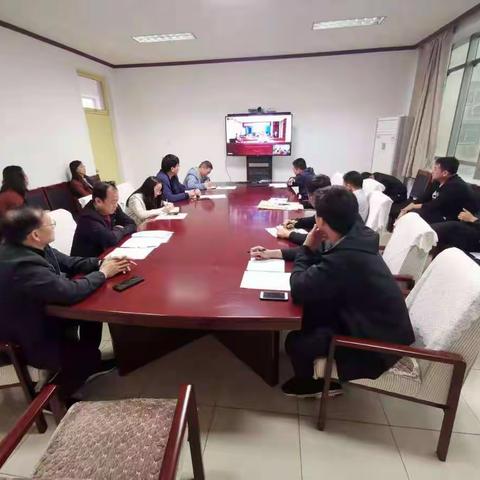 磁县退役军人服务中心及全县11个乡镇退役军人服务站收听收看全省退役军人信息更新完善视频工作培训会
