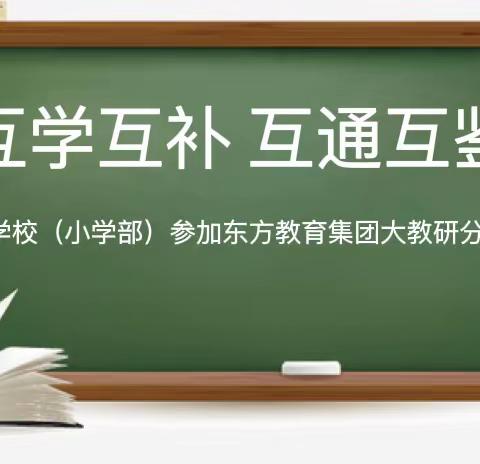 互学互补 互通互鉴——北星学校（小学部）参加东方教育集团大教研分享会点滴