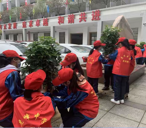 种一棵小树，绿一方净土——桂阳县鹿峰中学开展植树活动