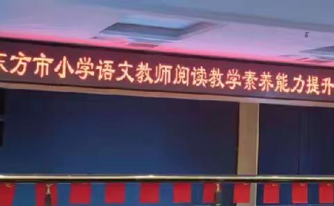 以阅读为翼，助学生飞翔——2022年东方市小学语文教师阅读教学素养能力提升培训