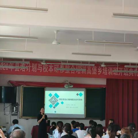 8月2日高堡乡2020县培计划与校本研修整合培训