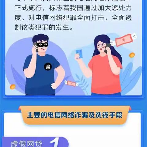 【反洗钱宣传月】谨防电信网络诈骗，有效远离洗钱风险