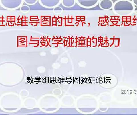 走进思维导图的世界，感受思维导图与数学碰撞的魅力――平原二中数学组思维导图教研论坛