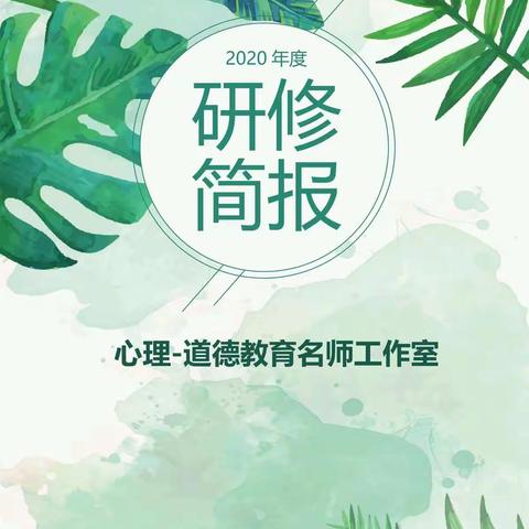 向阳而生，向美而行——2020年心理-道德教育名师工作室活动简报