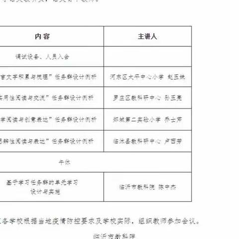 齐聚云端 靶向研讨 ——东关小学参加临沂市小学语文主题学习视域下"学习任务群"教学线上研讨会纪实