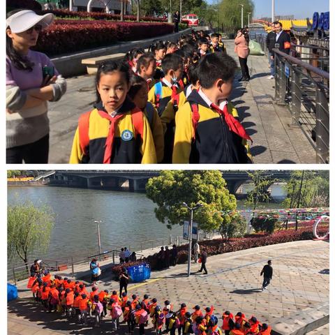 牵手春天，筑梦启航、争做红色少年――婺江游船春季研学游活动