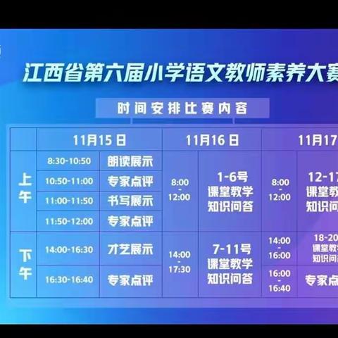 素养大赛促成长，异彩纷呈展才华——实验小学语文教师观摩江西省第六届小学语文教师素养大赛