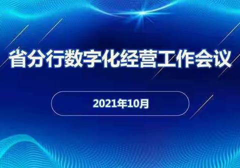 省分行召开数字化经营工作（视频）会