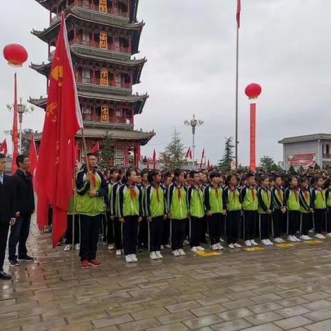 参加烈士纪念日公祭活动——北湾镇中堡学校