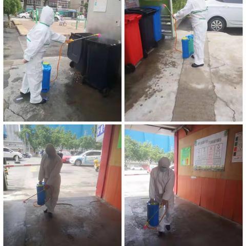 物管办例行每日消杀工作