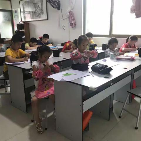 新天地少儿书画培训班春季作品回顾，暑期持续招生中……