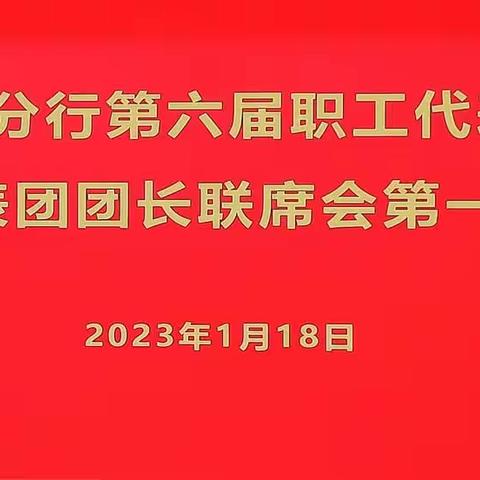 佛山市分行组织召开第六届职工代表大会职工代表团团长联席会第一次会议