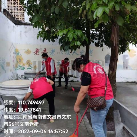 文城镇沿江社区新时代文明实践站开展登革热防控宣传和爱国卫生运动活动