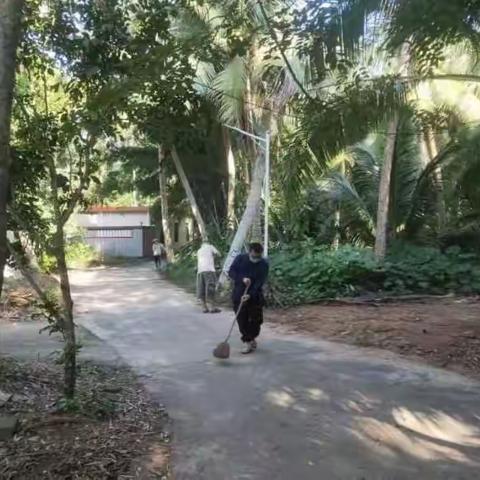 码头振兴工作队开展环境整治工作