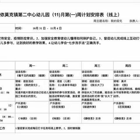 窝镇二幼喀克村分园“停课不停学”线上教学活动