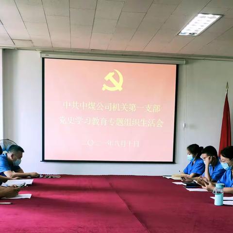 中煤公司机关第一党支部召开党史学习教育专题组织生活会