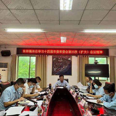 东郊镇传达学习十四届市委常委会第33次（扩大）会议精神