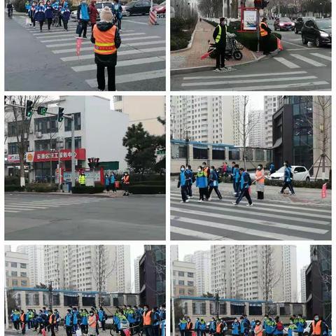 冬日暖阳                                      --北京路中学2020级19班家长护路队活动记录