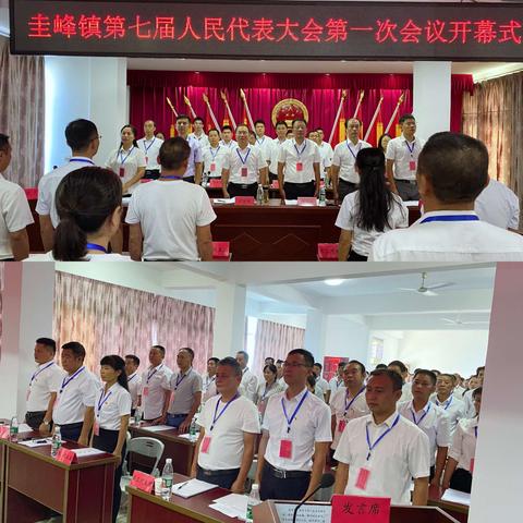 阔步新征程，实现新跨越——圭峰镇第七届人民代表大会第一次会议胜利召开