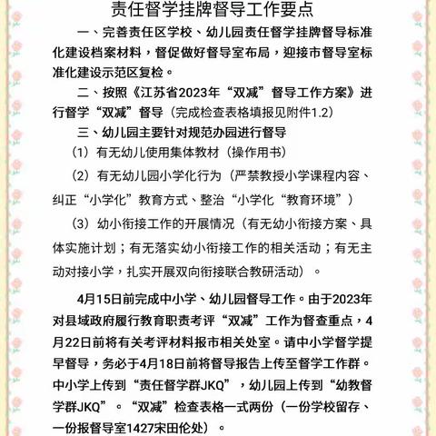 振兴幼儿园4月份责任督学督导检查工作