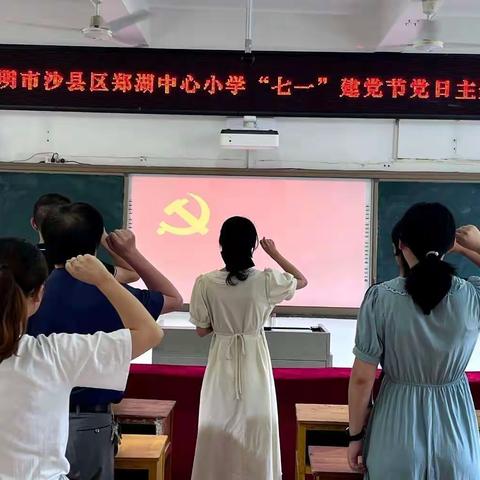 学习榜样，汲取力量——中共三明市沙县区郑湖中心小学党支部开展“七一”主题党日学习活动