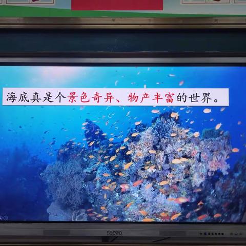 领略教学风采，探秘海底世界---光山六中小学部语文教研活动