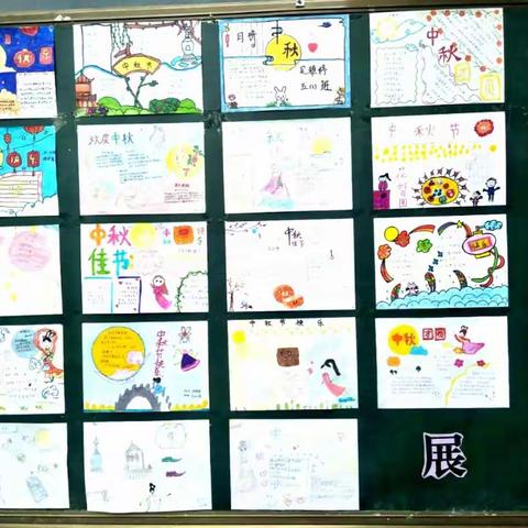 十九大精神进校园活动之西岗头小学|中秋情浓意更浓    手抄报解读别样美