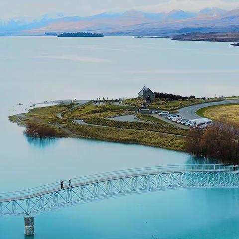 新西兰南岛游……美丽迷人的特卡普湖(Lake Tekapa)
