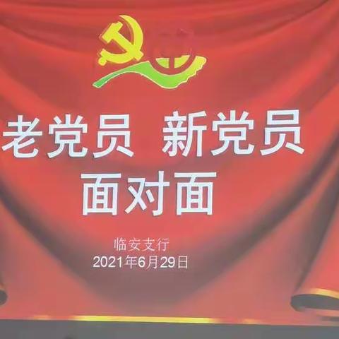 老党员 新党员 面对面