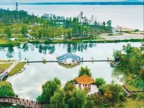 深秋时节襄阳美景诗画般的景象，一幅美丽天成的画卷，万山红遍枫叶如舟，田野一片金黄，瓜果飘香，菊花千姿百态