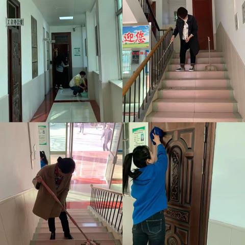 西安市高陵区鹿慧建设工程有限公司开展迎接国家卫生城市复审大扫除活动