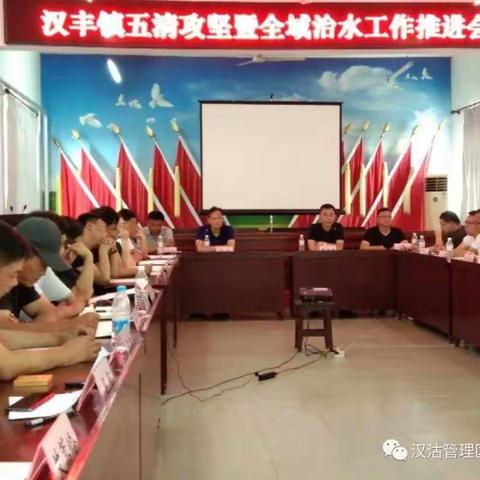 汉沽管理区汉丰镇召开五清攻坚暨全域治水工作推进会