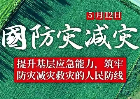 行动起来，减少灾难——枣林小学防灾减灾日宣传教育活动总结