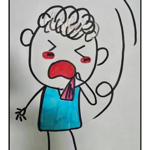 亲爱的小朋友、大朋友早上好🌞☀️🌞保护自己爱护他人“宅”在家里。老师给宝贝们绘制的预防新型冠状病