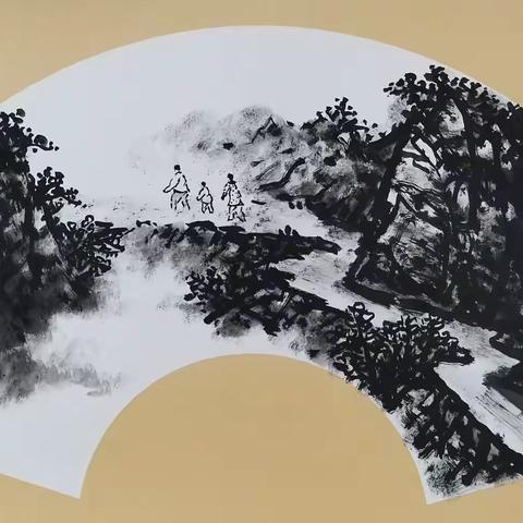 扇形水墨画（二）——陈利波国画艺术