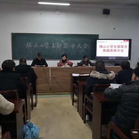 梅山小学党支部召开支部委员换届选举大会