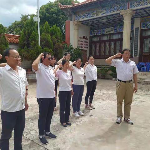 县统计局组织全体党员到杨广爱国主义教育基地参观学习