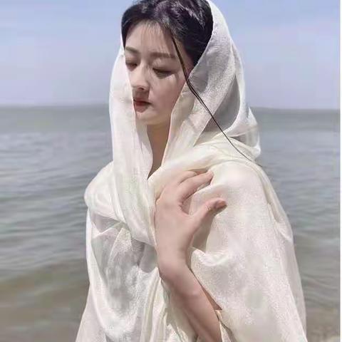荷兰亚麻单色围巾