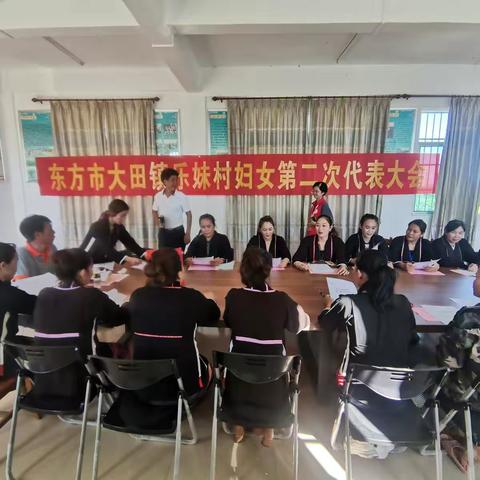 大田镇乐妹村第二次妇女代表大会
