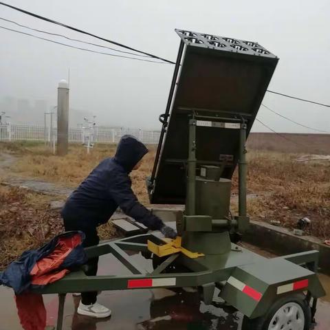 磁县气象局开展增雨作业               助力缓解旱情和降低森林火险等级